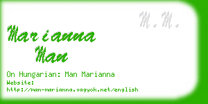 marianna man business card